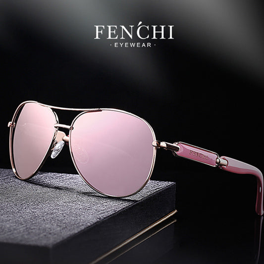 Female summer anti-UV sunglasses