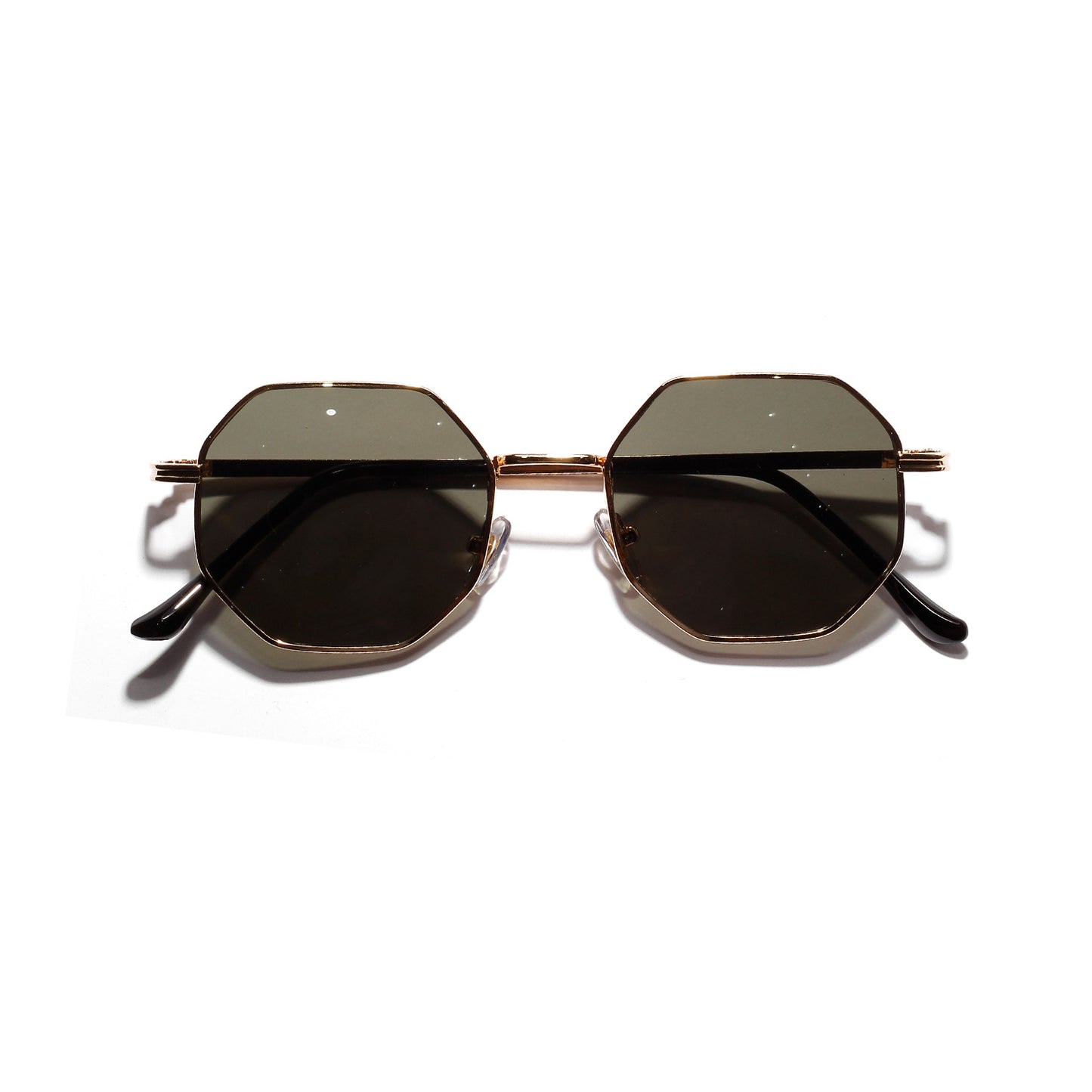 Quantian glasses round vintage metal prince vintage framed ink mirror women's polygon sunglasses