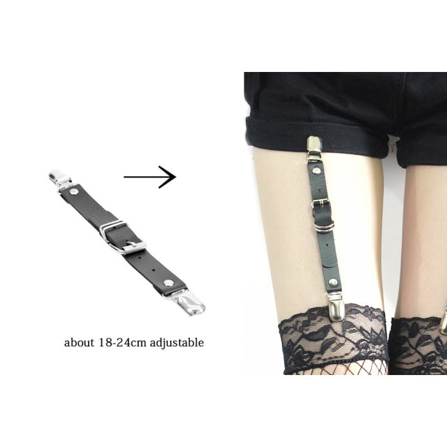 Black Punk Thigh Garter