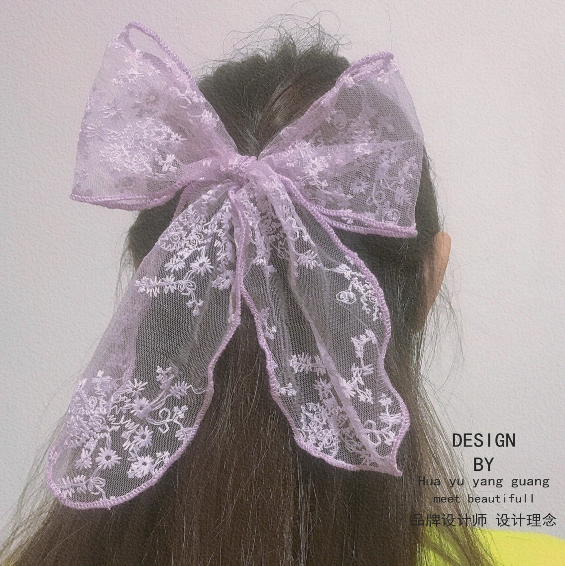 Fairy lace bow hair