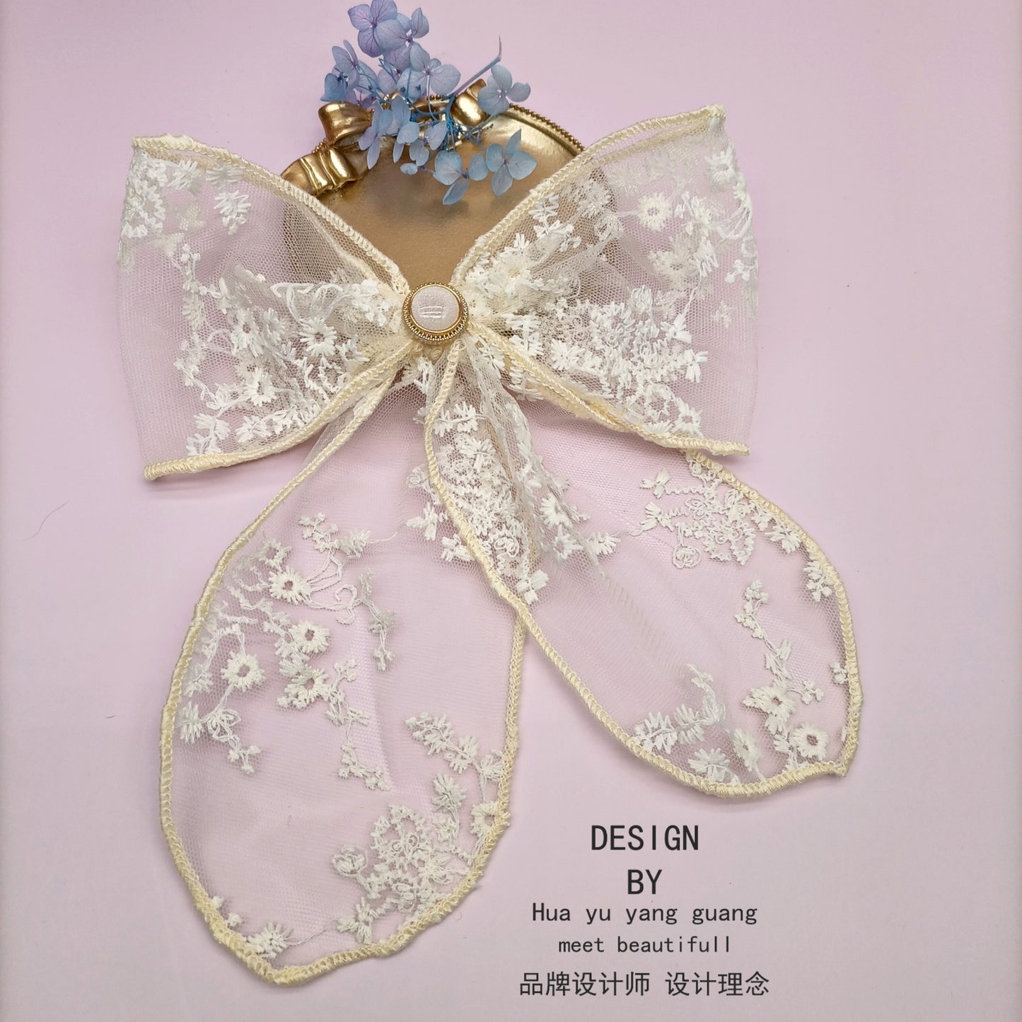 Fairy lace bow hair