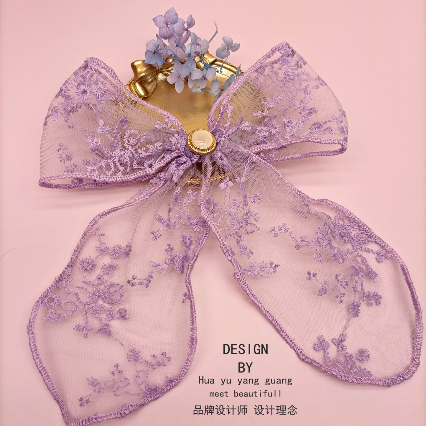 Fairy lace bow hair