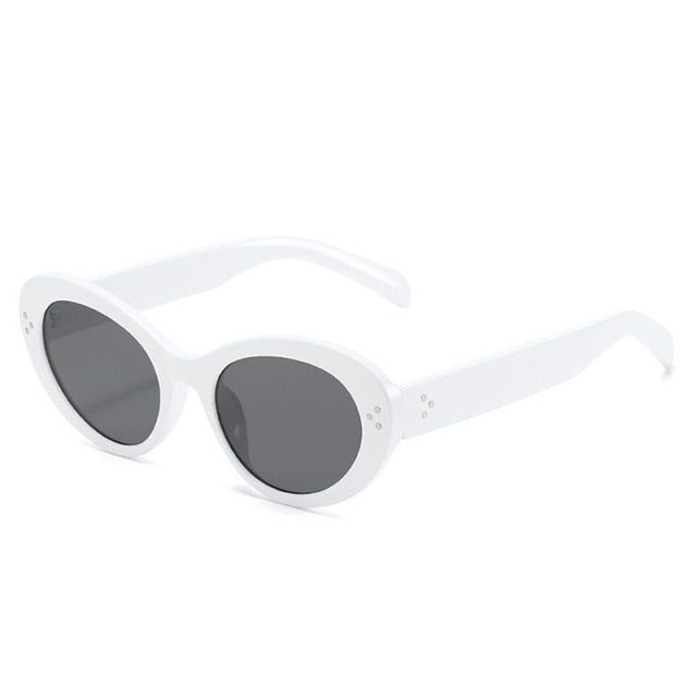 Retro Jello Candy Oval Sunglasses