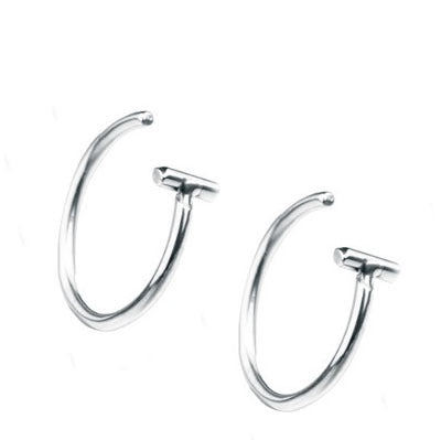 2022 Trendy 8/10mm Titanium Steel Punk Clip on Fake Piercing Ear Nose Wrap Lip Rings Unisex Nose Ring Women Septum Body Jewelry