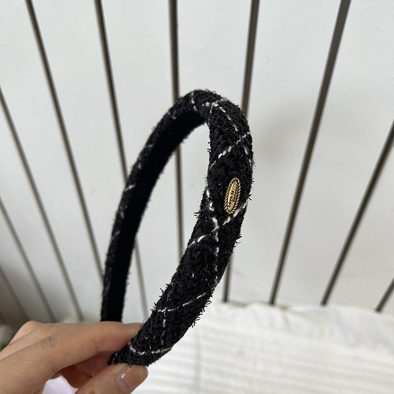 Xiaoxiangfeng French retro coarse Huani fine headband Internet celebrity new temperament high-end face wash headband hair accessories