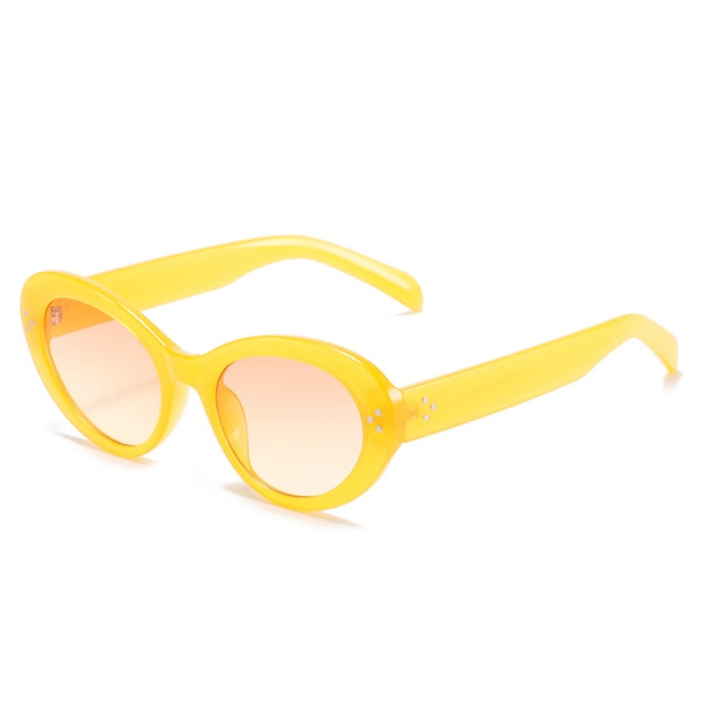 Retro Jello Candy Oval Sunglasses