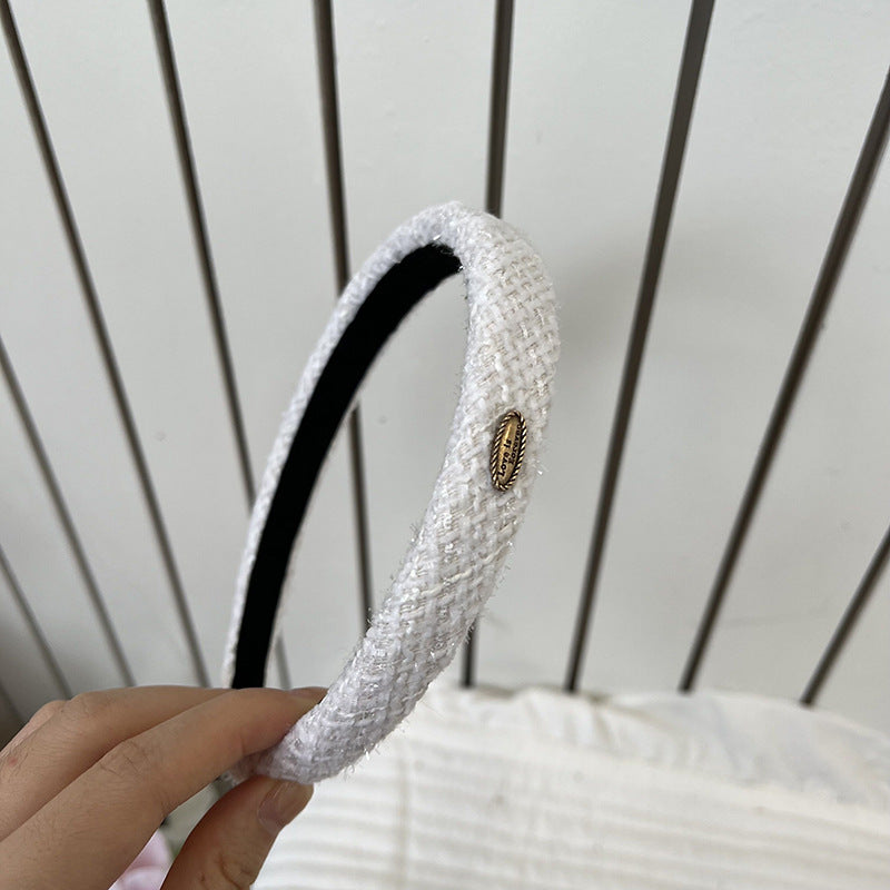 Xiaoxiangfeng French retro coarse Huani fine headband Internet celebrity new temperament high-end face wash headband hair accessories