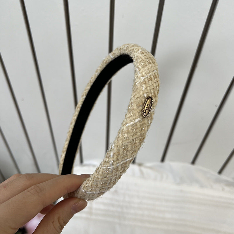 Xiaoxiangfeng French retro coarse Huani fine headband Internet celebrity new temperament high-end face wash headband hair accessories