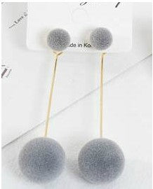 New Ball Ball Ball Two Geometric Multi-color Earrings