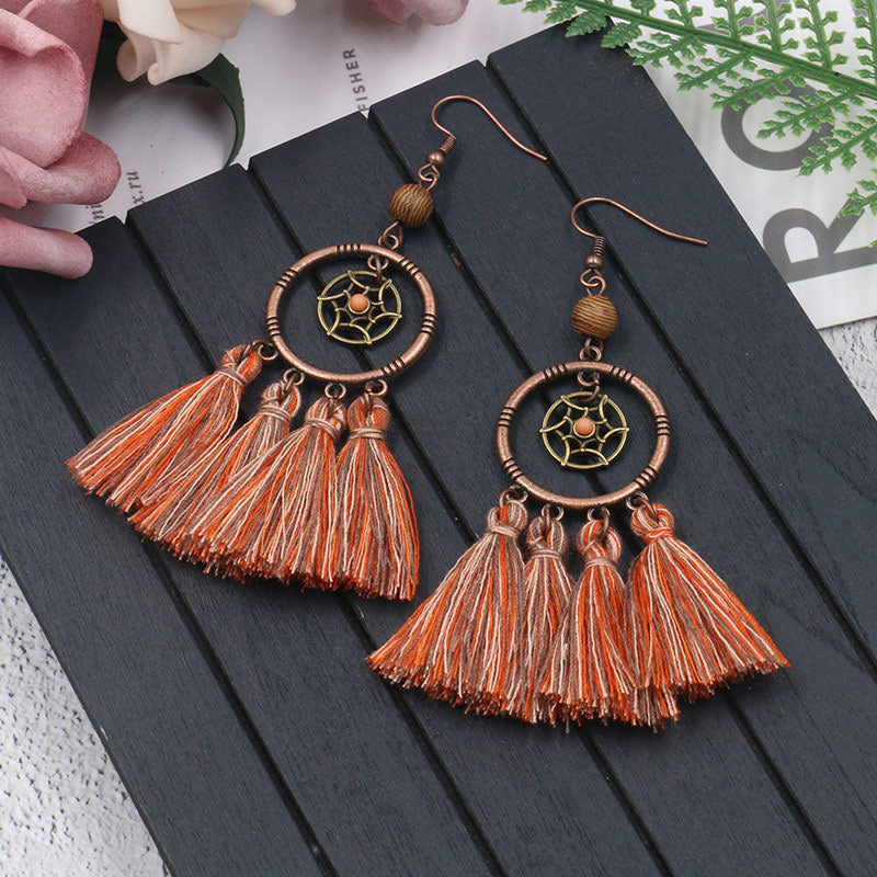 Bohemian quality sod earrings long