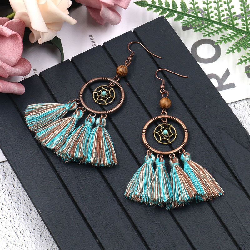 Bohemian quality sod earrings long