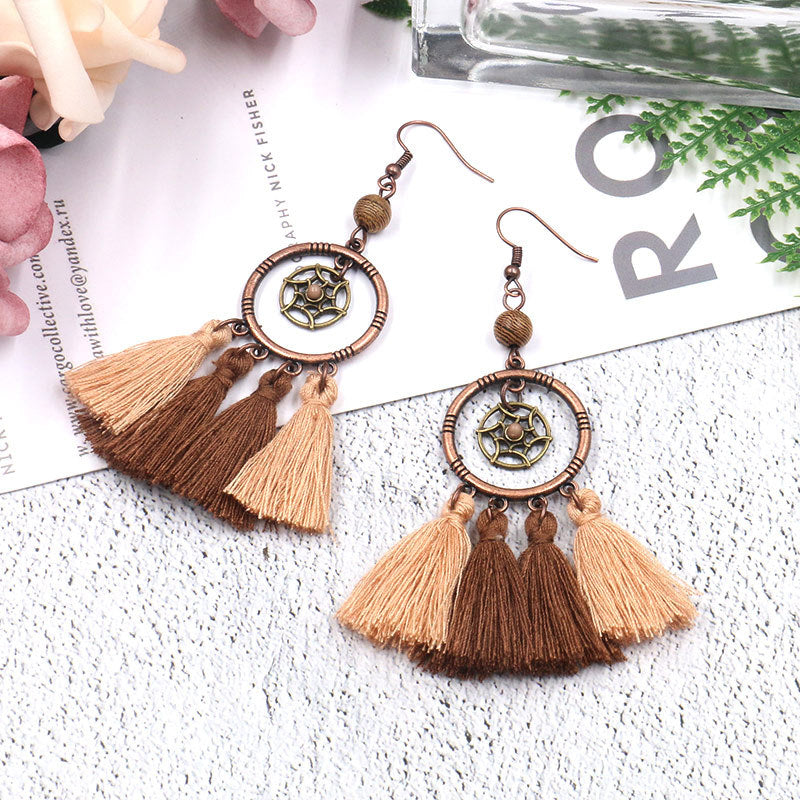 Bohemian quality sod earrings long