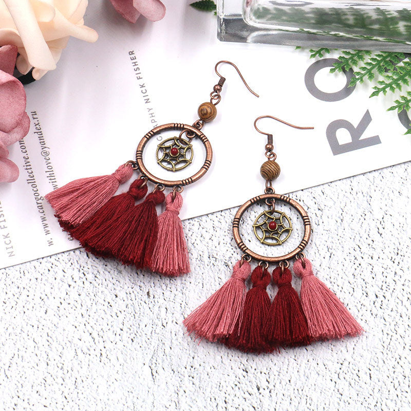 Bohemian quality sod earrings long