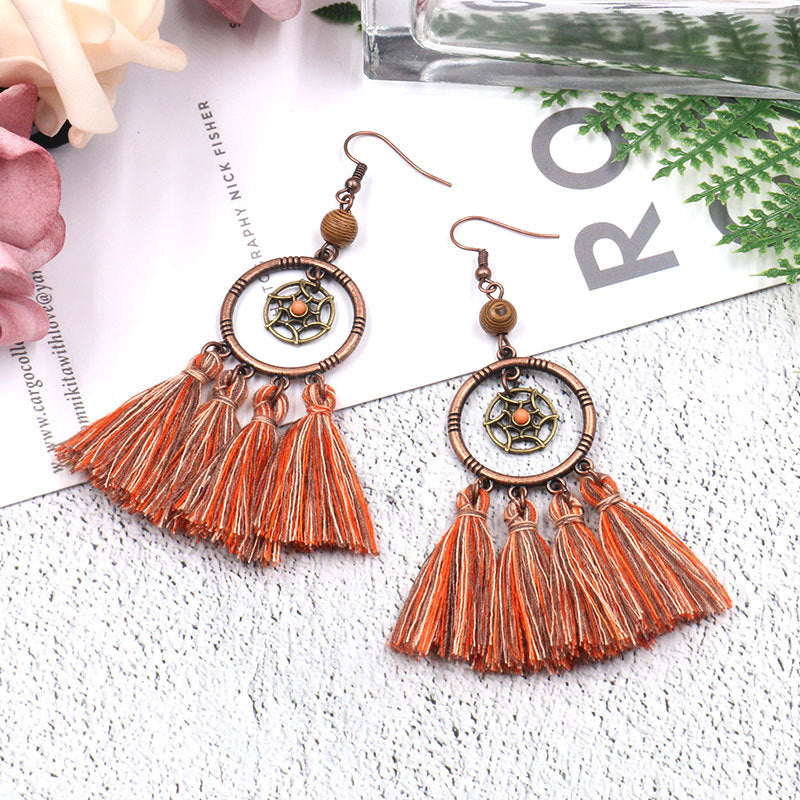 Bohemian quality sod earrings long