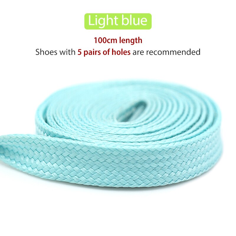 1 Pair 100CM Luminous Shoelaces Flat Sneakers Canvas Shoe Laces