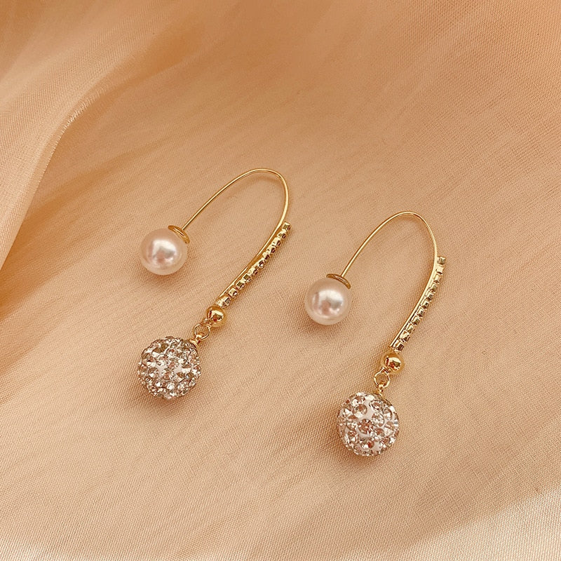 Zircon earrings for women light luxury