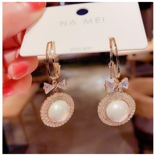 Zircon earrings for women light luxury