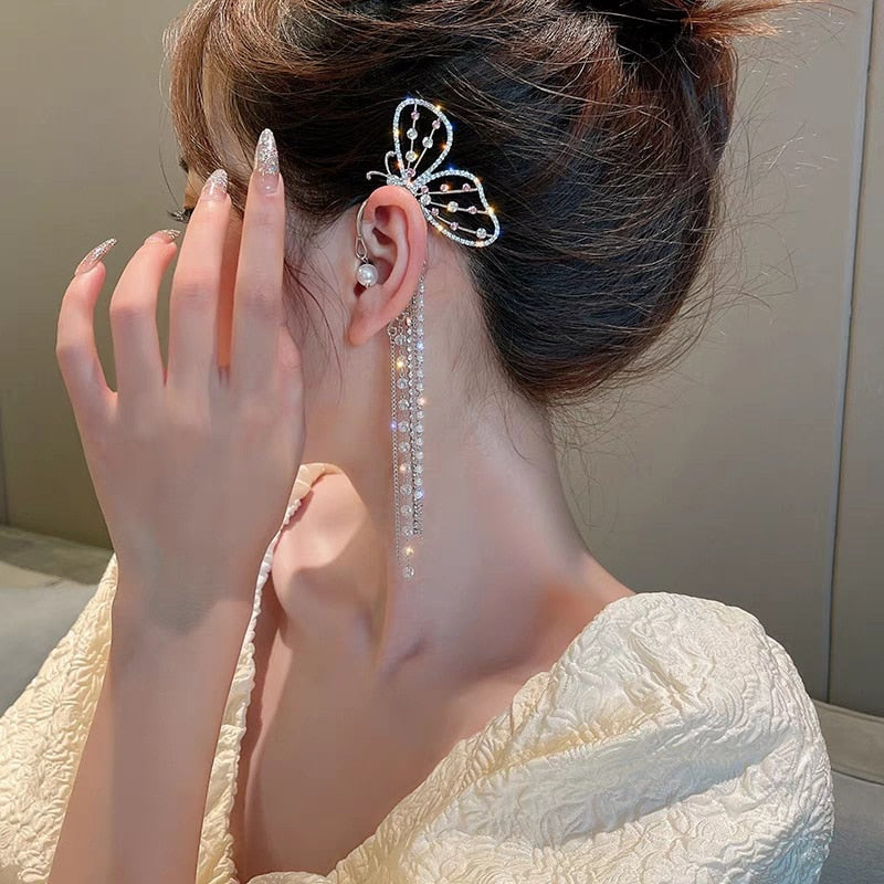 Zircon earrings for women light luxury