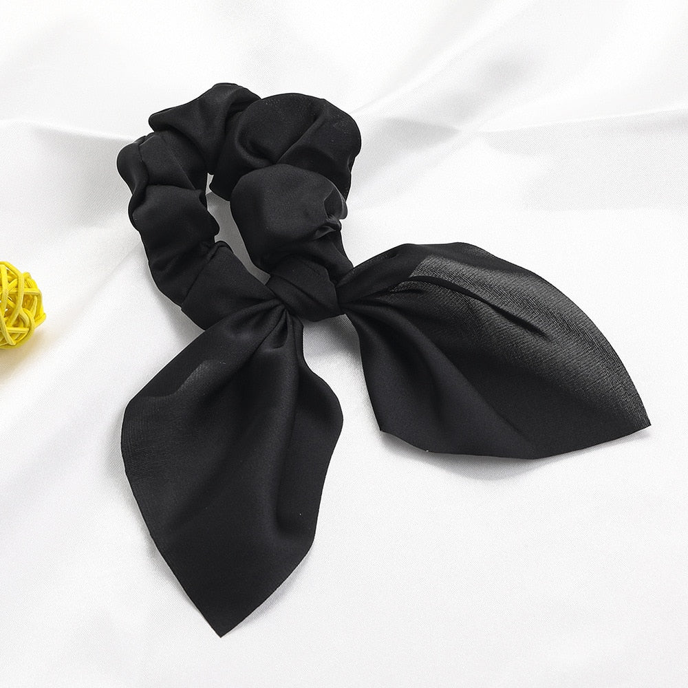 New Chiffon Bowknot Elastic Hair Bands