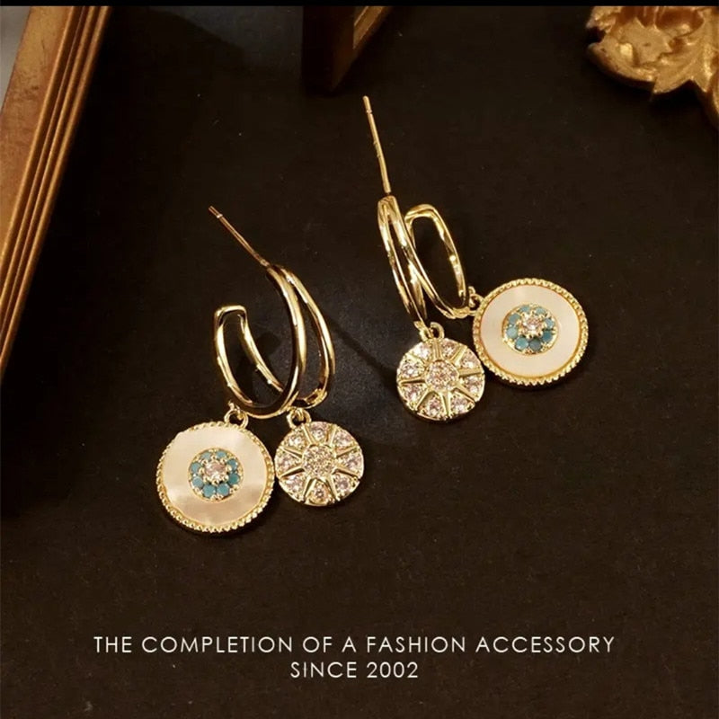 Zircon earrings for women light luxury