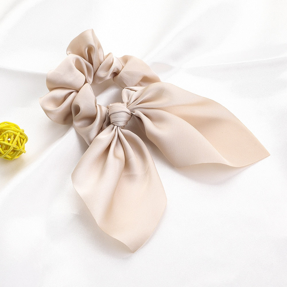 New Chiffon Bowknot Elastic Hair Bands