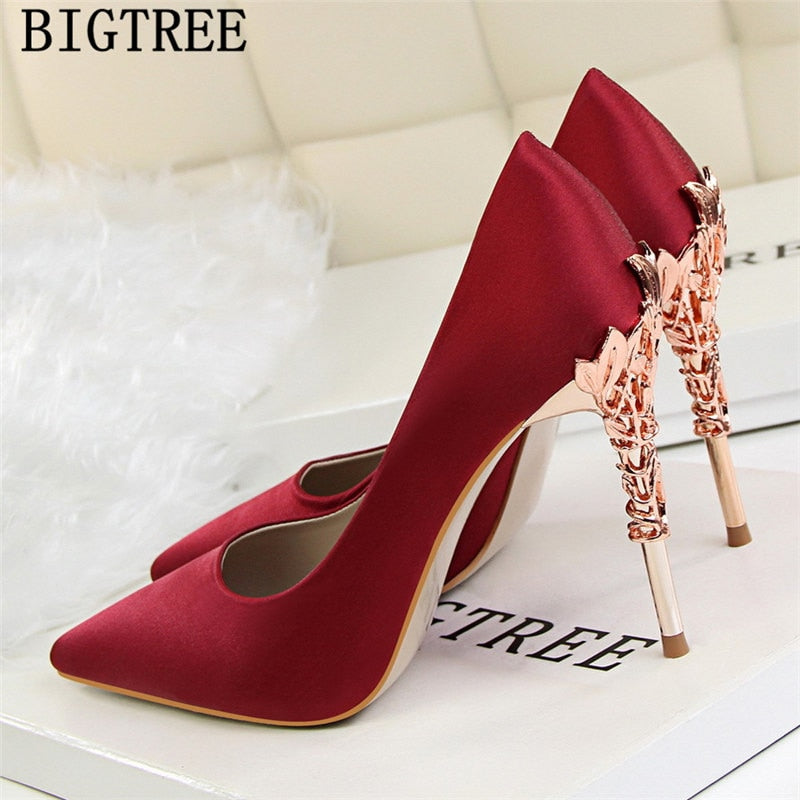 Women High Heels Dress Shoes Women Black Heels Bigtree Shoes