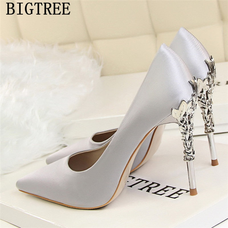 Women High Heels Dress Shoes Women Black Heels Bigtree Shoes