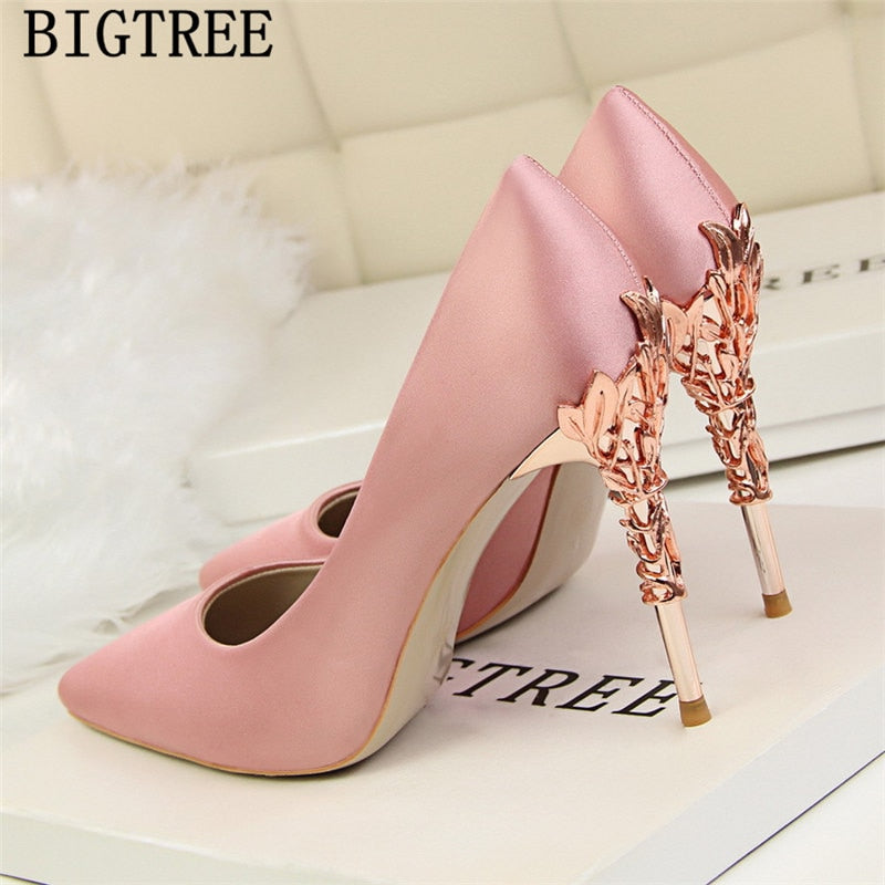 Women High Heels Dress Shoes Women Black Heels Bigtree Shoes