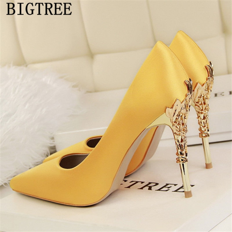 Women High Heels Dress Shoes Women Black Heels Bigtree Shoes