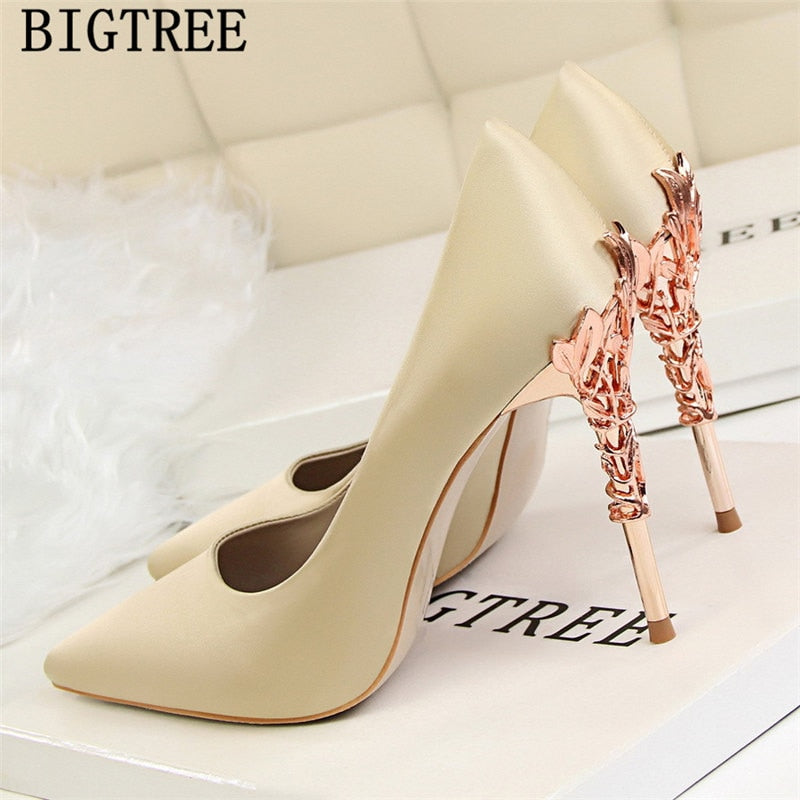 Women High Heels Dress Shoes Women Black Heels Bigtree Shoes