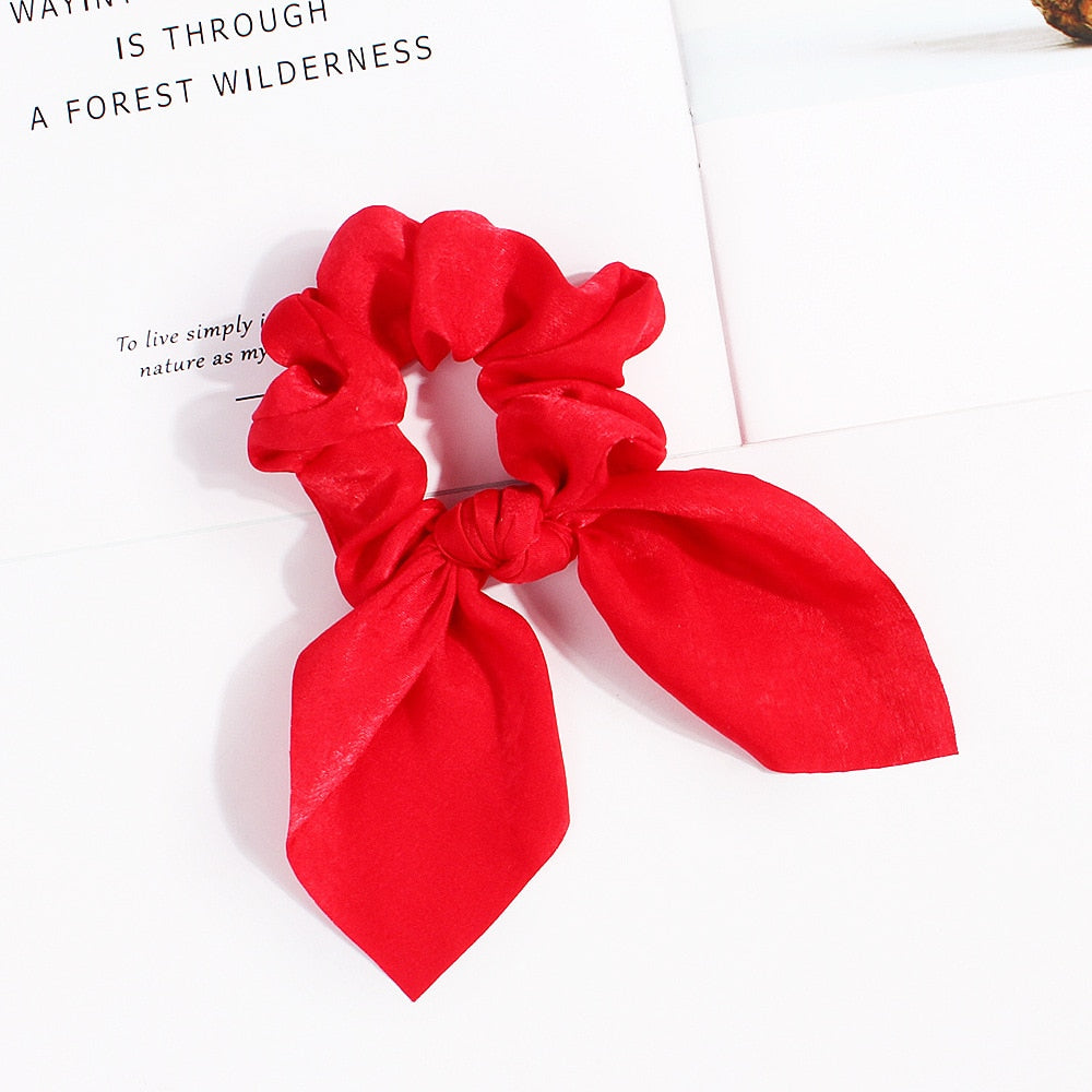 New Chiffon Bowknot Elastic Hair Bands