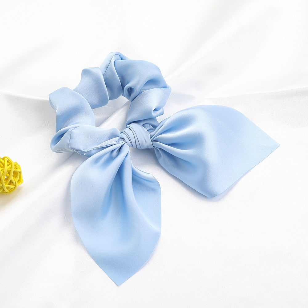 New Chiffon Bowknot Elastic Hair Bands