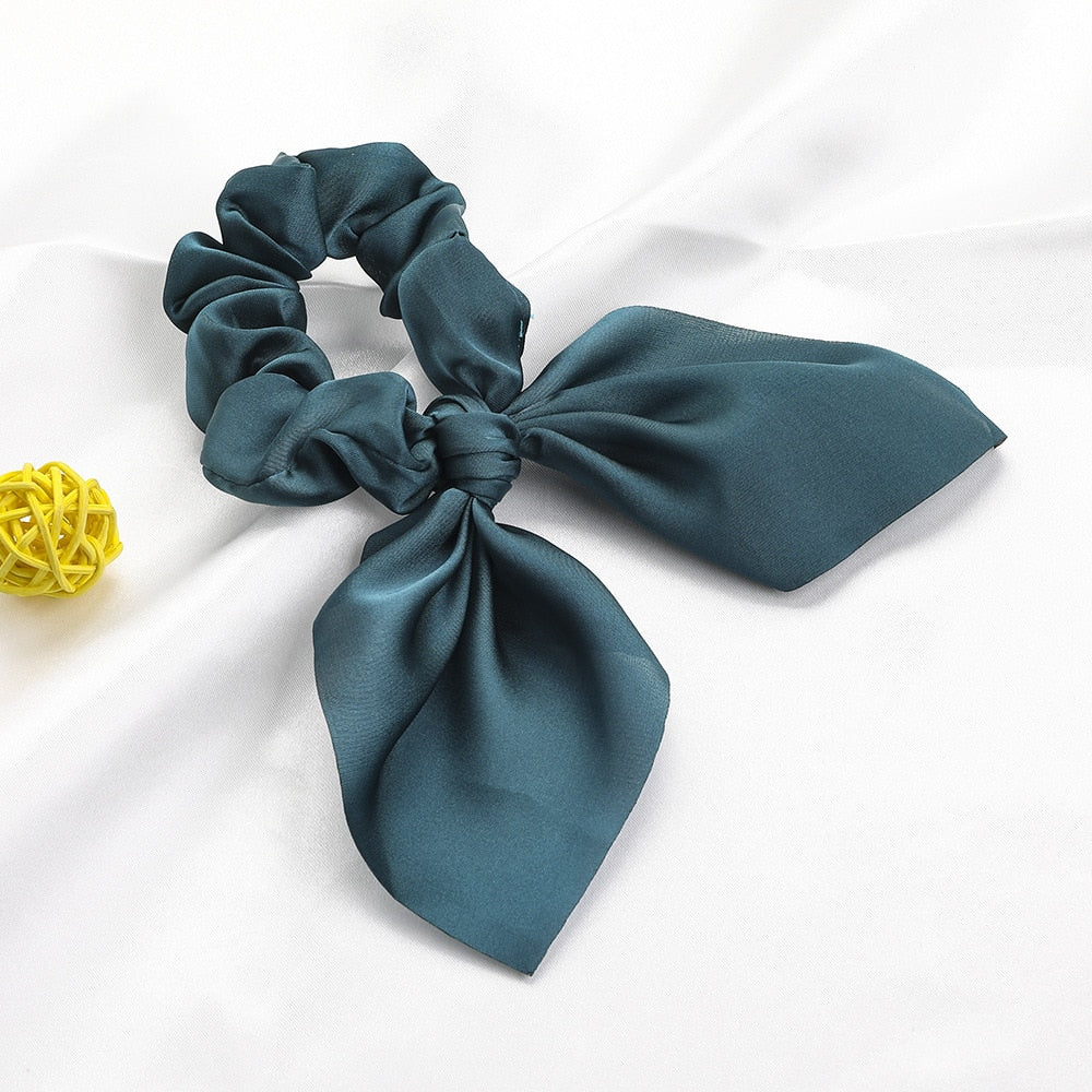 New Chiffon Bowknot Elastic Hair Bands