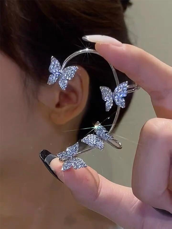 Zircon earrings for women light luxury