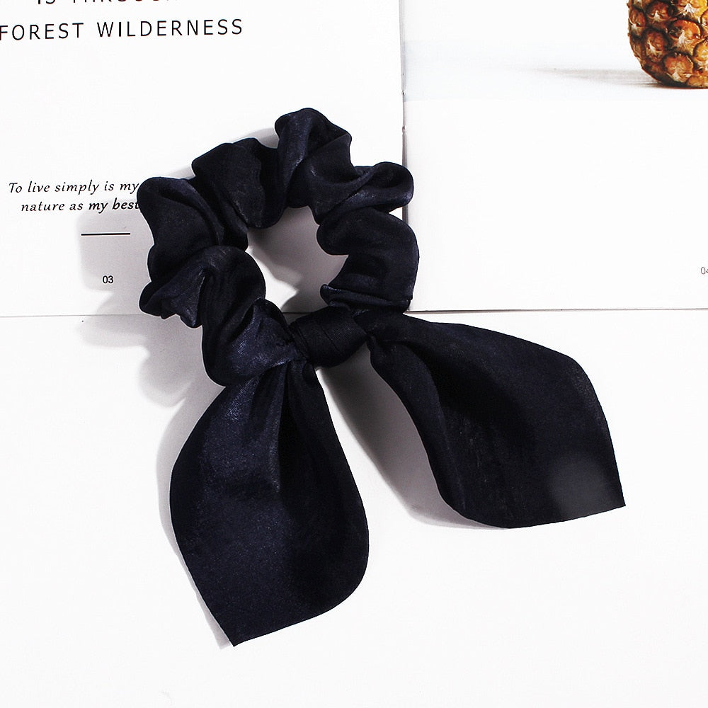 New Chiffon Bowknot Elastic Hair Bands