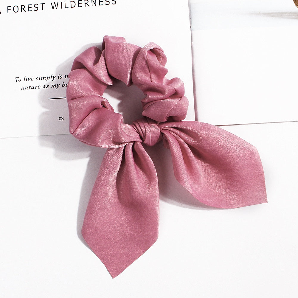 New Chiffon Bowknot Elastic Hair Bands