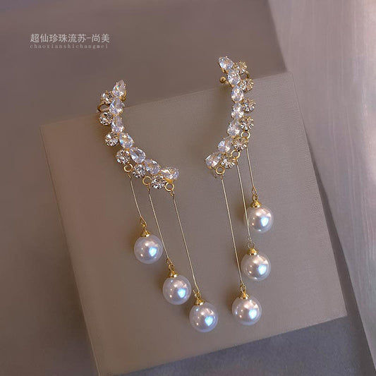 Zircon earrings for women light luxury