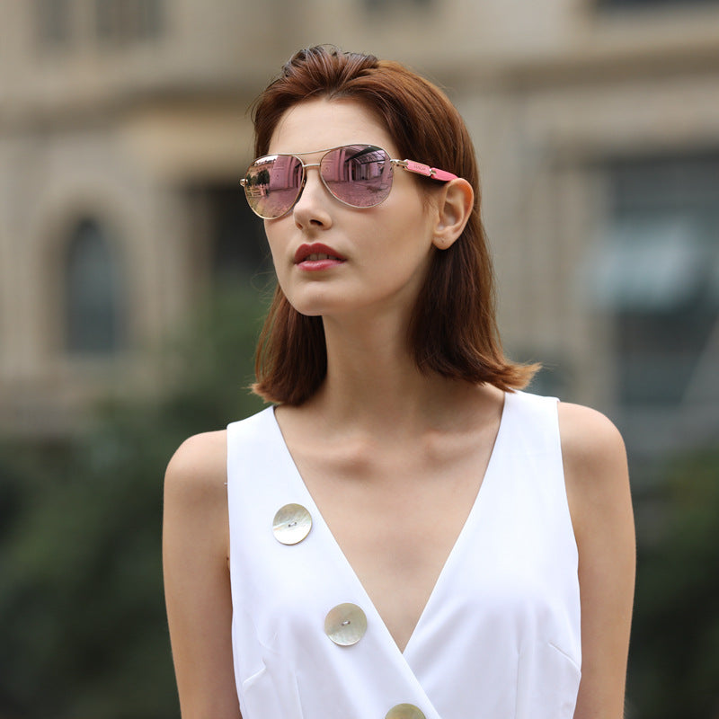 Female summer anti-UV sunglasses