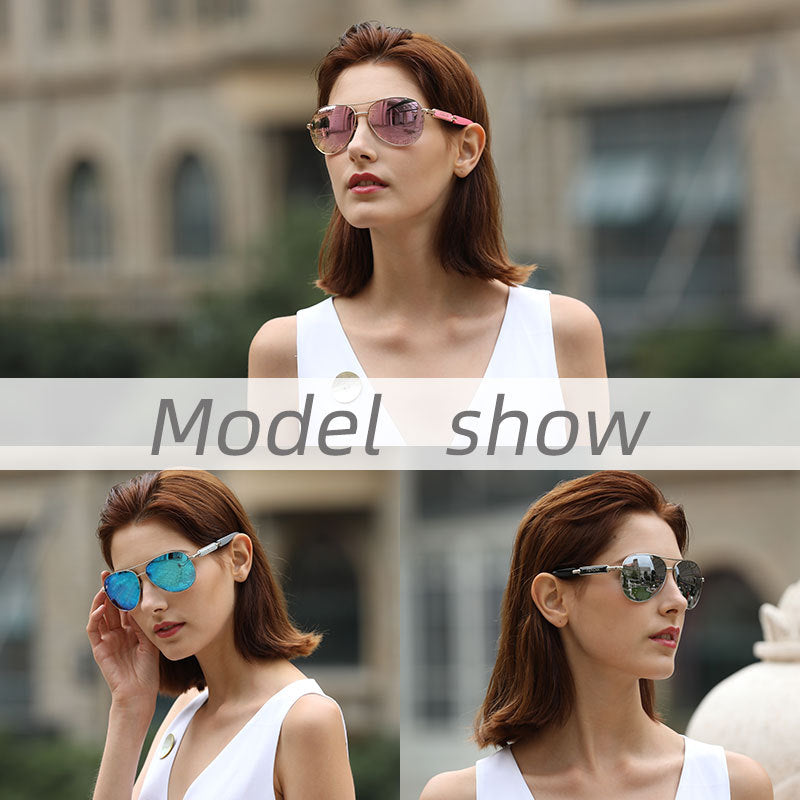 Female summer anti-UV sunglasses