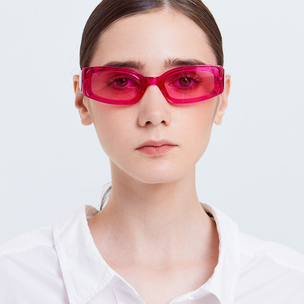 candy color square sunglasses female