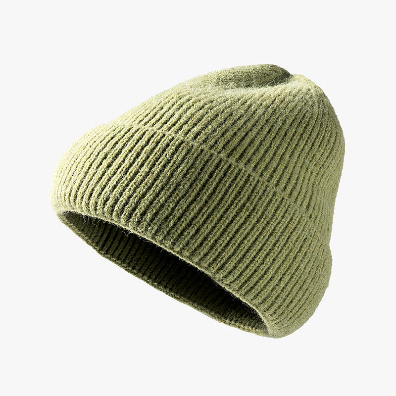 Autumn and winter wild optical version of the knit hat female outdoor warm cold cap fashion cross-border hat men's peel hats custom