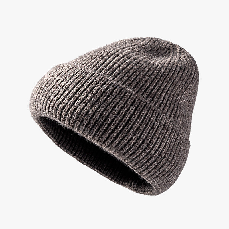 Autumn and winter wild optical version of the knit hat female outdoor warm cold cap fashion cross-border hat men's peel hats custom