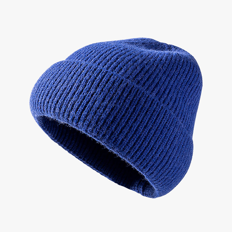 Autumn and winter wild optical version of the knit hat female outdoor warm cold cap fashion cross-border hat men's peel hats custom