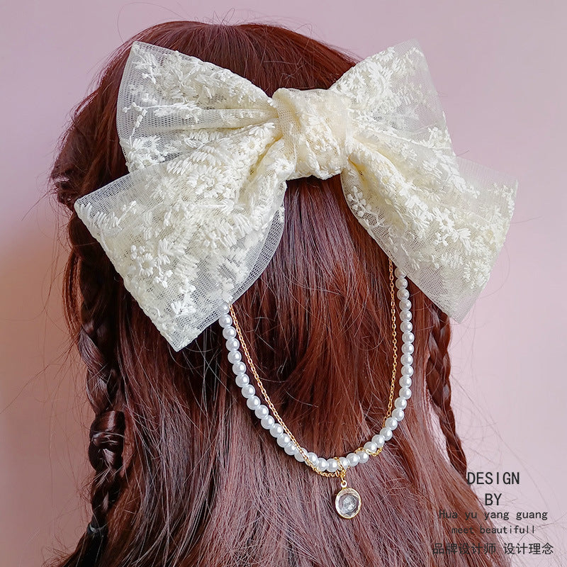 Fairy lace bow hair