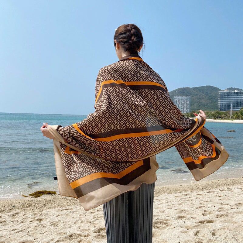 Hangzhou female silk scarves wild spring and summer seaside fashion