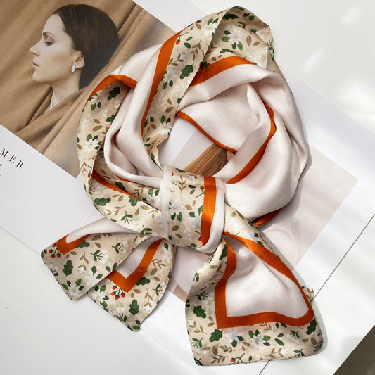 100% silk scarves fashion foreign gas double Hangzhou silk silkworm long scarf