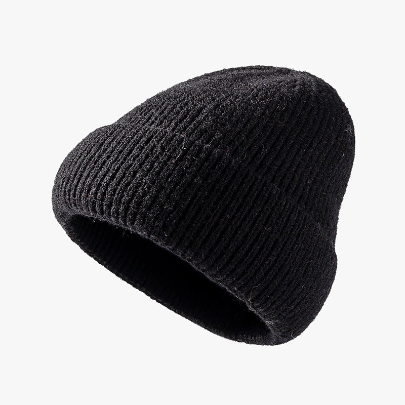 Autumn and winter wild optical version of the knit hat female outdoor warm cold cap fashion cross-border hat men's peel hats custom