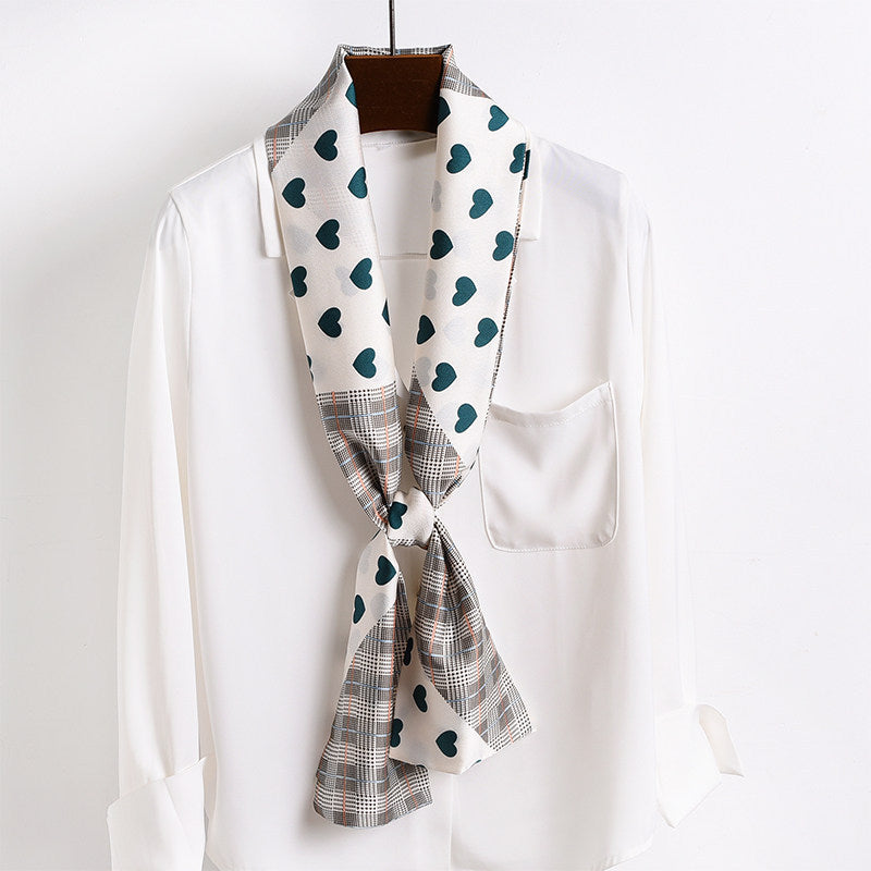 Star with the narrow long silk scarves female spring and autumn