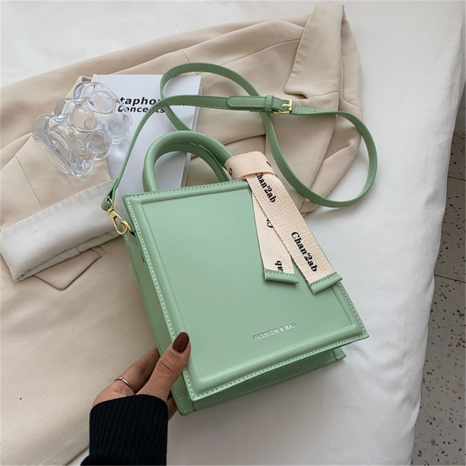 Square Ribbon Shoulder Bag