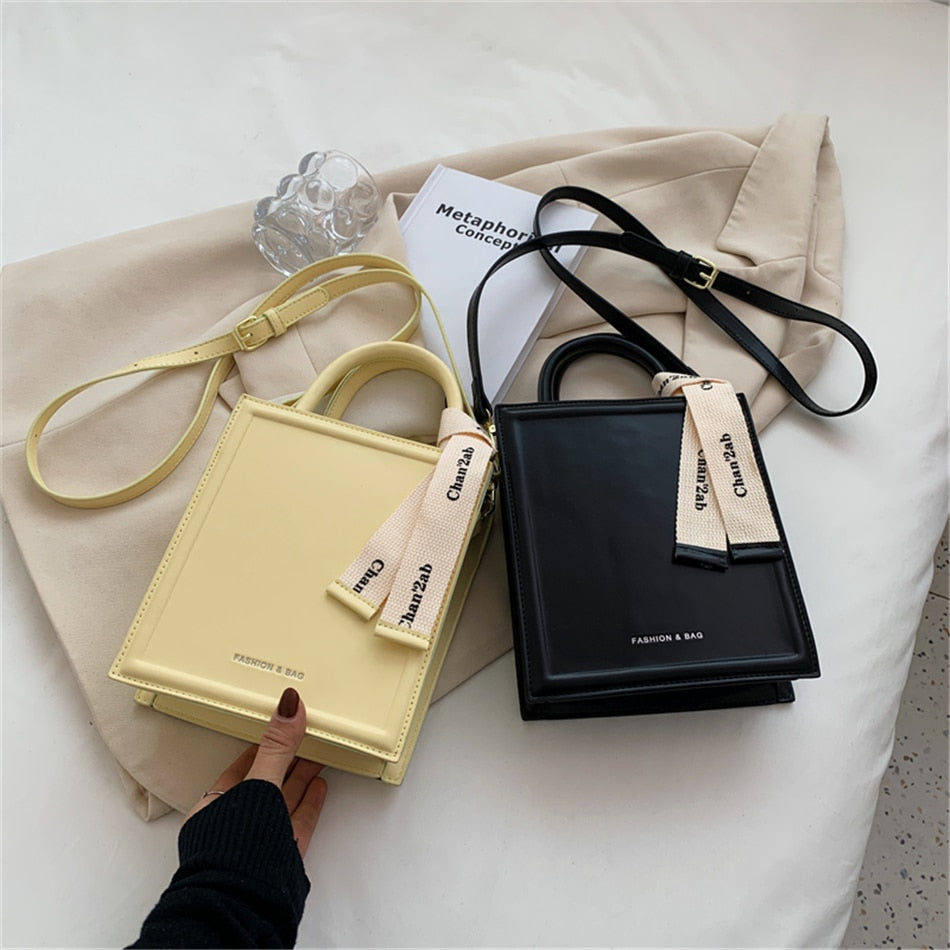 Square Ribbon Shoulder Bag